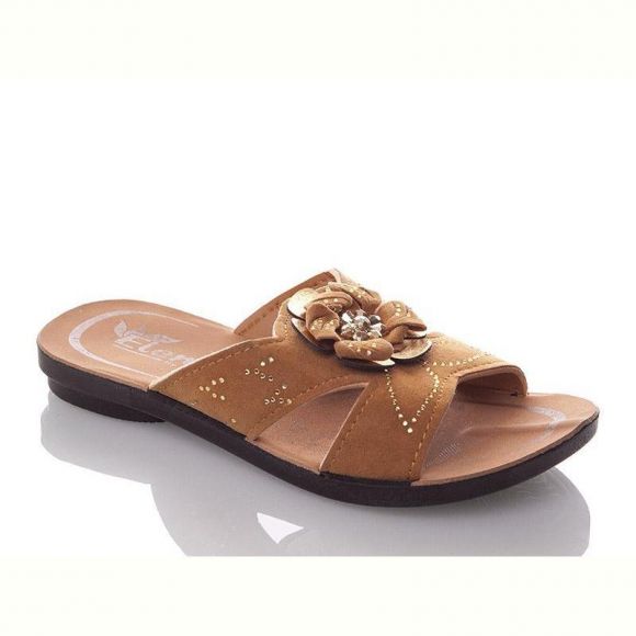 Шлепанцы Malibu GElena-N2B-brown