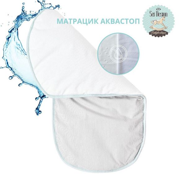 Кокон позиционер для сна младенцев SEI DESIGN хлопок 88х60х12 см гнездышко натуральная ткань антиаллергенный
