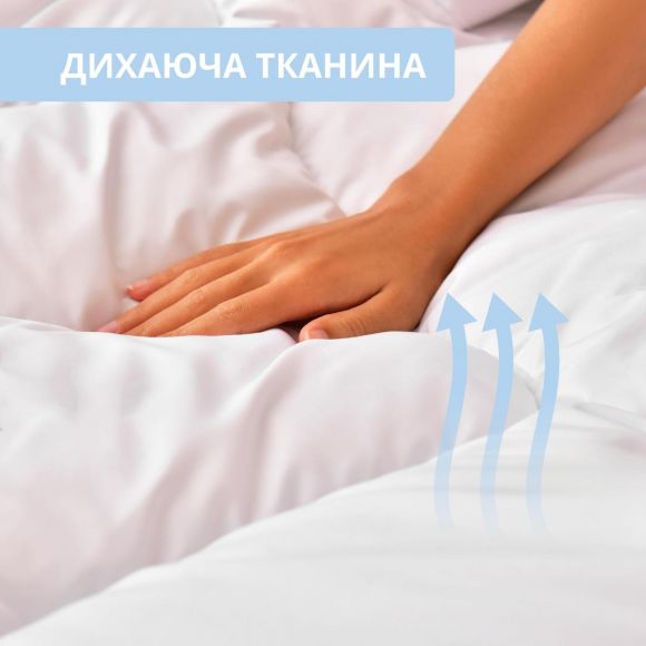 Одеяло евро 200х220 искусственный пух всесезонное антиаллергенное белое