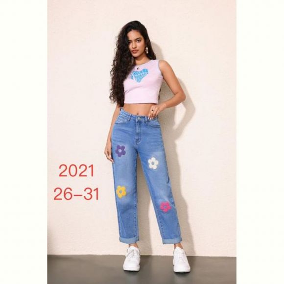 Джинсы NewJeans 2021 l.blue Джинсы NewJeans 2021 l.blue