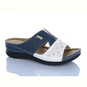 Шлепанцы Dali Moda 17-61 білий-синій Шлепанцы Dali Moda 17-61 білий-синій