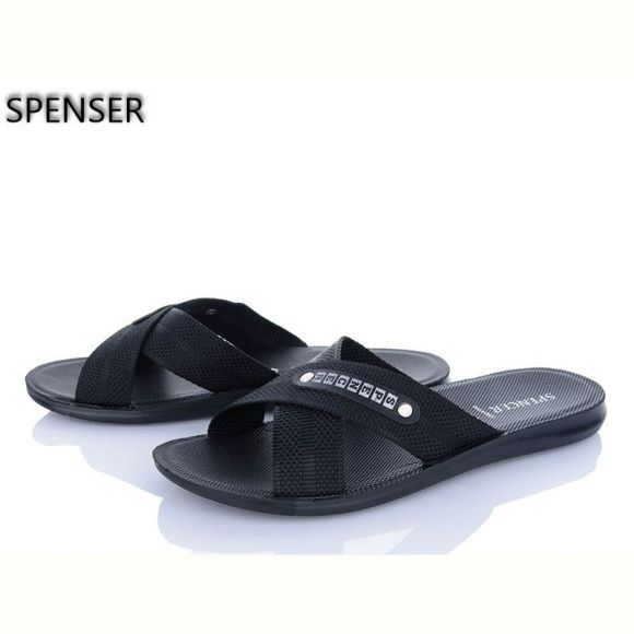 Шлепанцы Spencer 0301Б чорний батал