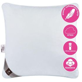 Подушка Super Soft Premium 70х70 см IDEIA искусственный пух антиаллергенная мягкая хлопок перкаль для сна Подушка Super Soft Premium 70х70 см IDEIA искусственный пух антиаллергенная мягкая хлопок перкаль для сна