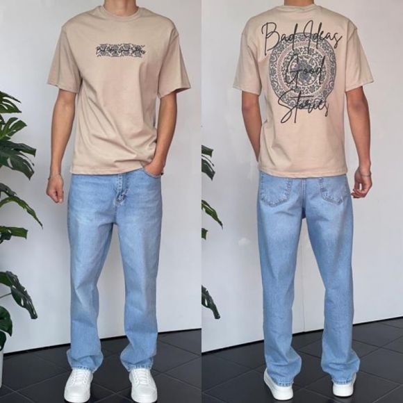Футболка i8denim 2142 beige Футболка i8denim 2142 beige
