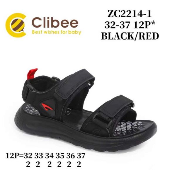 Босоножки Clibee ABM-ZC2214-1 Black-Red Босоножки Clibee ABM-ZC2214-1 Black-Red