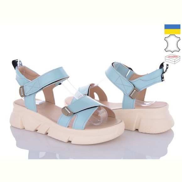 Босоножки A.N.I.One 4075-06 синій шкіра