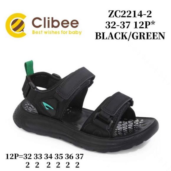 Босоножки Clibee ApB-ZC2214-2 Black-Green Босоножки Clibee ApB-ZC2214-2 Black-Green