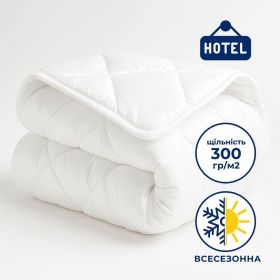 Одеяло всесезонное полуторное 140х210 см IDEIA гипоалергенное белое для гостиниц и дома