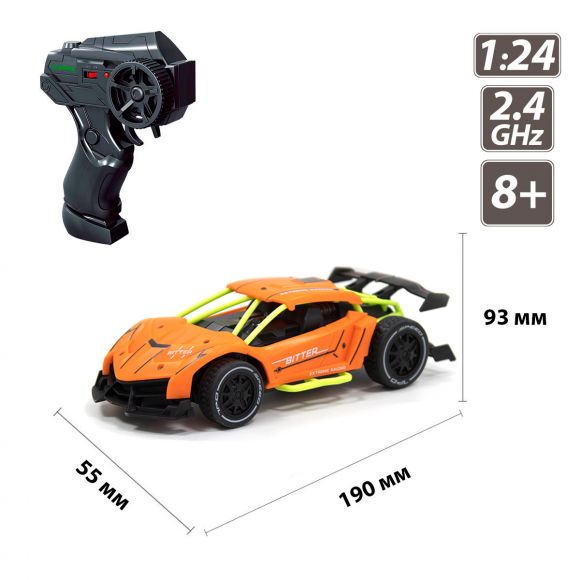 SL-291RHO Автомобіль SPEED RACING DRIFT з р/к BITTER оранжевий 1:24 SL-291RHO Автомобіль SPEED RACING DRIFT з р/к BITTER оранжевий 1:24