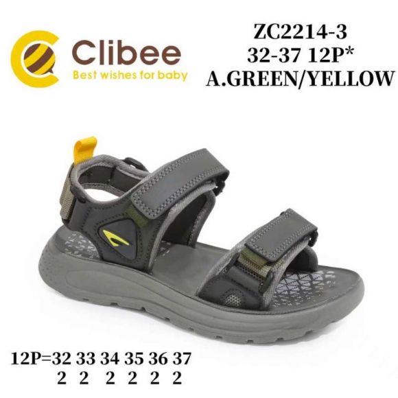 Босоножки Clibee ABM-ZC2214-3 A.Green-Yellow