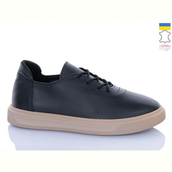 Туфли Garti 404 чорний шк беж