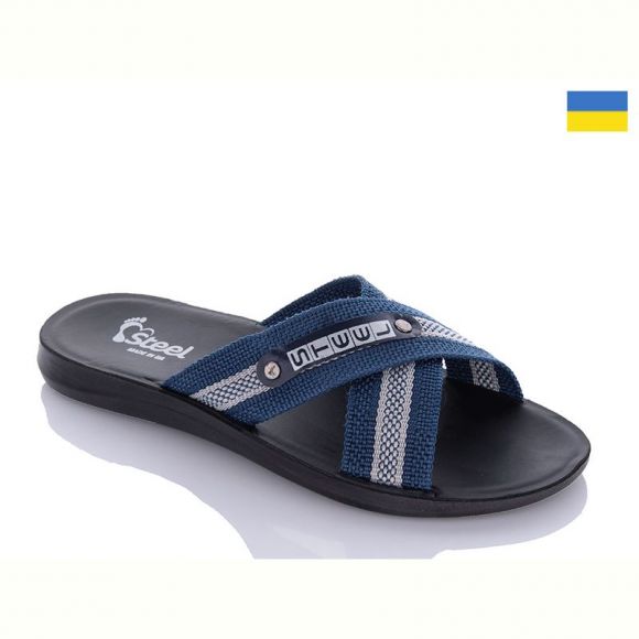 Шлепанцы Demur TRK26-2-STL1 синій-сірий Шлепанцы Demur TRK26-2-STL1 синій-сірий