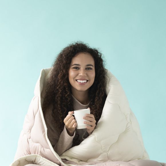 Одеяло WOOLLY шерстяное IDEIA всесезонное 175х210 см шерсть теплое натуральное овечья шерсть