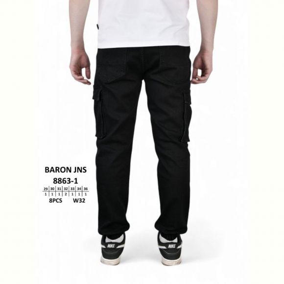 Джинсы God Baron 8863-1 black Джинсы God Baron 8863-1 black