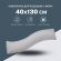 Наволочка для подушки S-Form IDEIA 40х130 см хлопковая бязь, серый горошек, на молнии