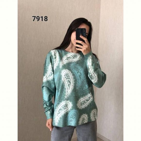 Свитер FSN 7918 green Свитер FSN 7918 green