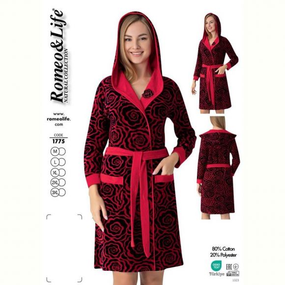 Халат Cotpark 1775 red Халат Cotpark 1775 red