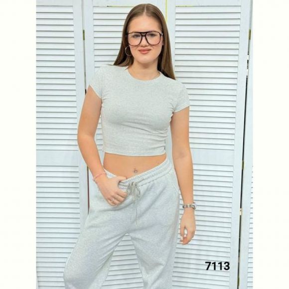 Топ MMC clothes 7113 grey Топ MMC clothes 7113 grey