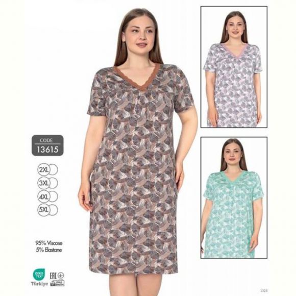 Ночнушка Cotpark 13615 l.blue