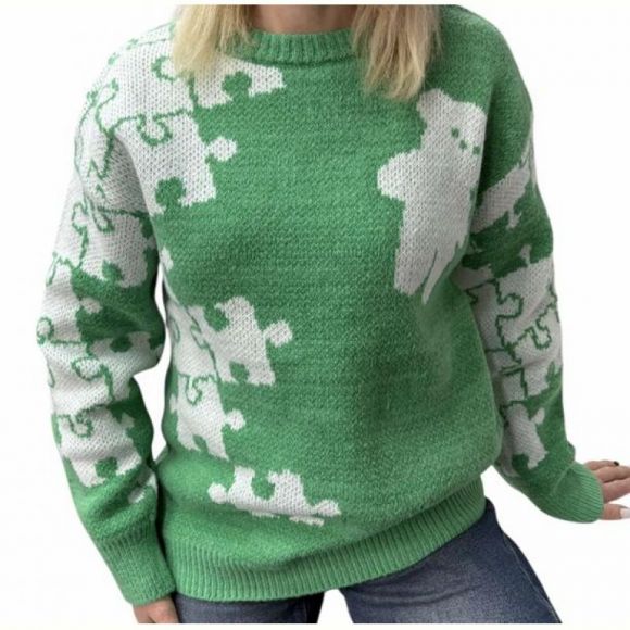 Свитер Elena&Vika 25407 green