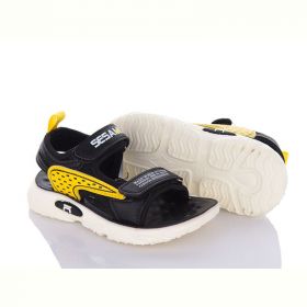 Босоножки Angel DL43-B08 black-yellow