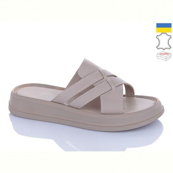 Шлепанцы Garti 0174 капучино шк. Шлепанцы Garti 0174 капучино шк.