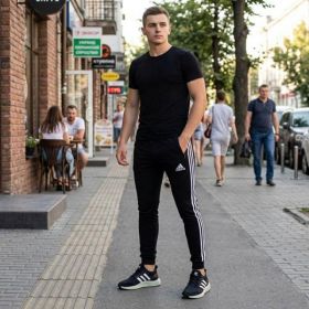 Штаны спорт Sport style 23 black Штаны спорт Sport style 23 black