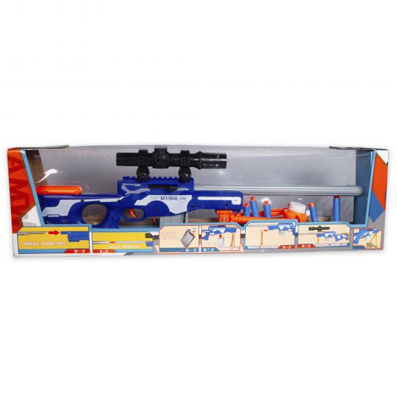 307-009 Гвинтівка M1908 пластмасовий на м'яких кулях з присосками 307-009 Гвинтівка M1908 пластмасовий на м'яких кулях з присосками