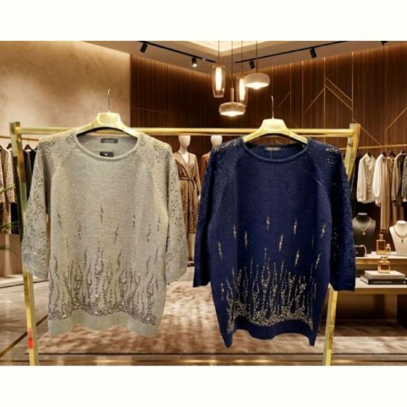 Свитер Julia JL1023 navy Свитер Julia JL1023 navy
