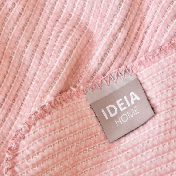 Плед покрывало на кровать Adina 200x220 см IDEIA пудра хлопок натуральное Плед покрывало на кровать Adina 200x220 см IDEIA пудра хлопок натуральное
