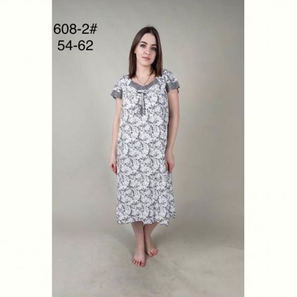 Ночнушка Anion 608-2 white-grey