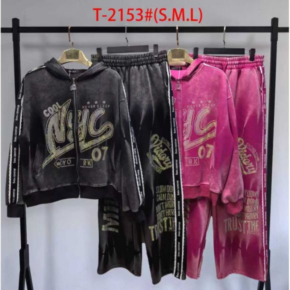 Костюм спорт Saint Wish T2153 pink