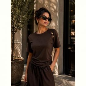 Футболка New Season F052 brown