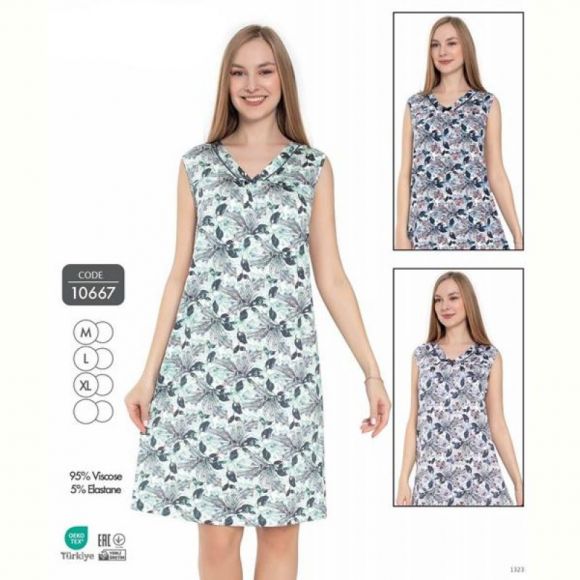 Ночнушка Cotpark 10667 blue Ночнушка Cotpark 10667 blue