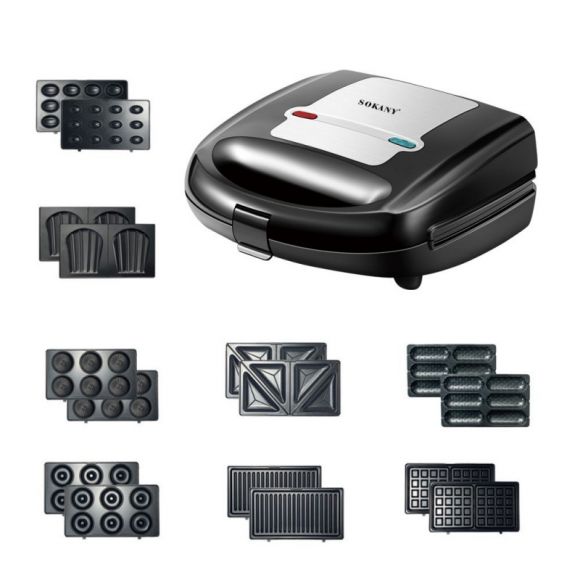 Бутербродница с насадкой гриль Flipmart FMA-KJ-108G