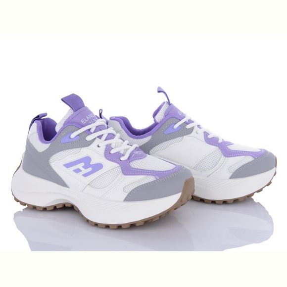 Кроссовки Violeta 136-33 white-purple