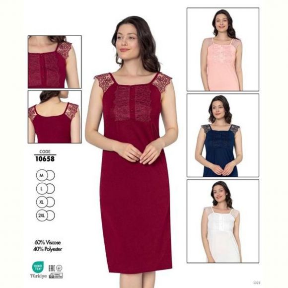 Ночнушка Cotpark 10658 red