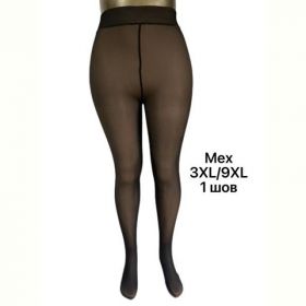 Колготы ALIA 48-52 black  капрон/мех