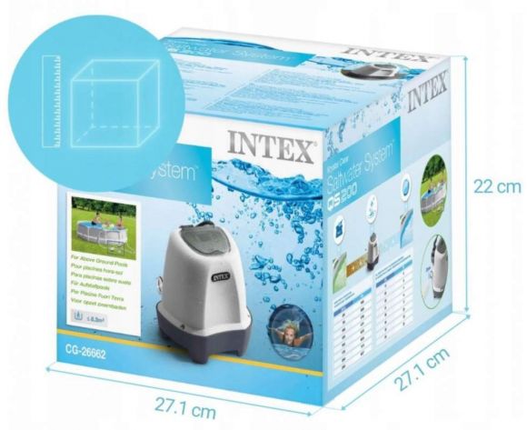 Хлоргенератор Intex 26662 для басейнів до 8327л Хлоргенератор Intex 26662 для басейнів до 8327л