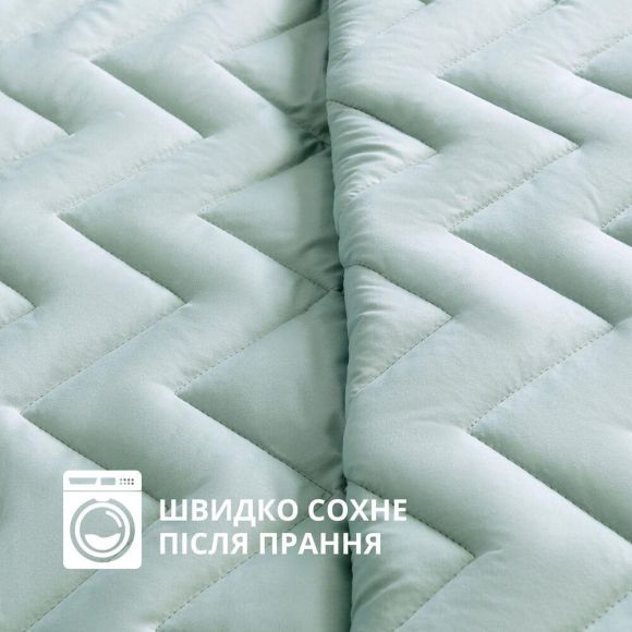 Покрывало 240х260 см IDEIA стеганое двухстороннее качественная стежка микрофибра мята серое на кровать, диван Покрывало 240х260 см IDEIA стеганое двухстороннее качественная стежка микрофибра мята серое на кровать, диван
