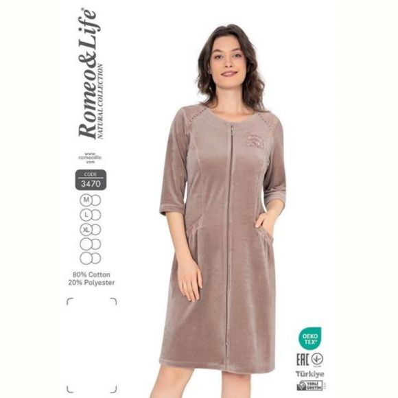 Халат Romeo life 3470 beige