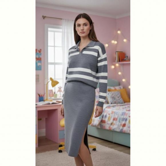 Костюм Julia JL633 grey
