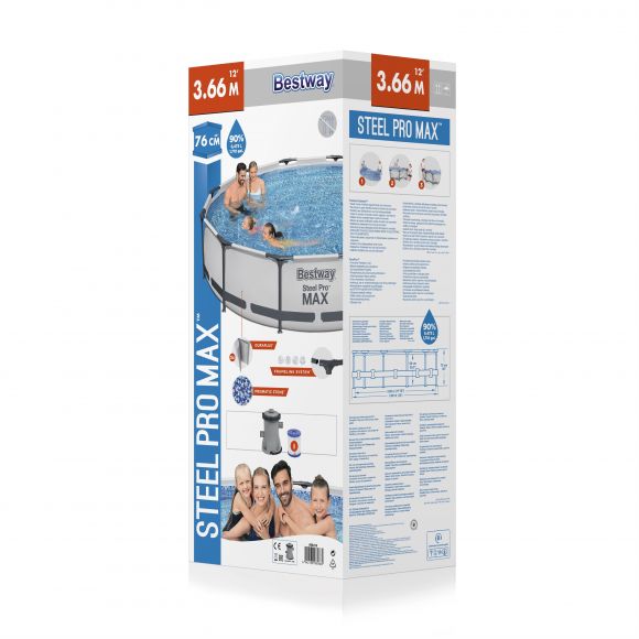 Каркасний басейн Bestway 56416 Розмір 366х76 з картриджем та фільтром 1250л/год Каркасний басейн Bestway 56416 Розмір 366х76 з картриджем та фільтром 1250л/год