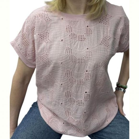 Футболка Elena&Vika 26005 pink Футболка Elena&Vika 26005 pink