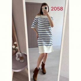 Платье FSN 2058 white-blue Платье FSN 2058 white-blue