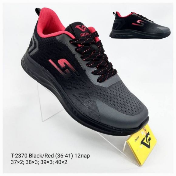 Кроссовки Clibee2 Apa-T2370 black-red Кроссовки Clibee2 Apa-T2370 black-red