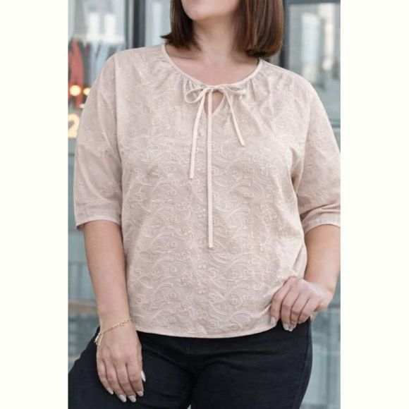 Блузка Elena&Vika 26029 beige Блузка Elena&Vika 26029 beige