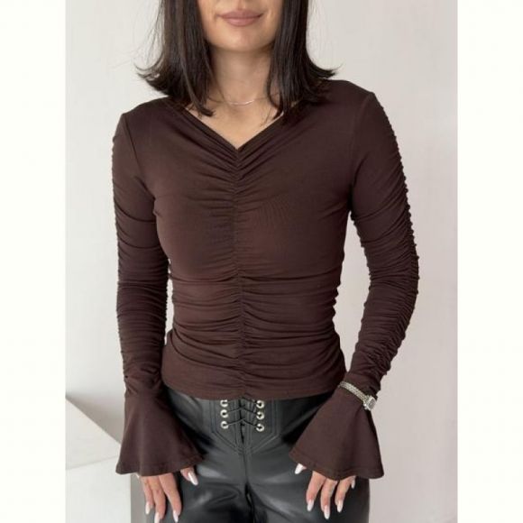 Свитер Arina 1708 brown Свитер Arina 1708 brown