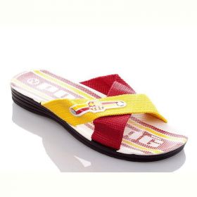 Шлепанцы Malibu Bars yellow-red