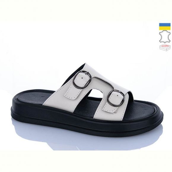 Шлепанцы Sali 12 бежевий к чор-п. Шлепанцы Sali 12 бежевий к чор-п.